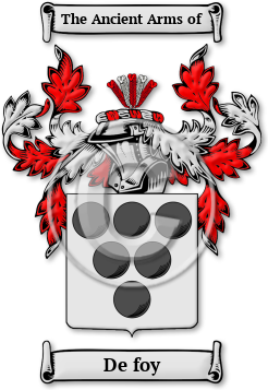 De foy Family Crest Download (JPG) Legacy Series - 600 DPI